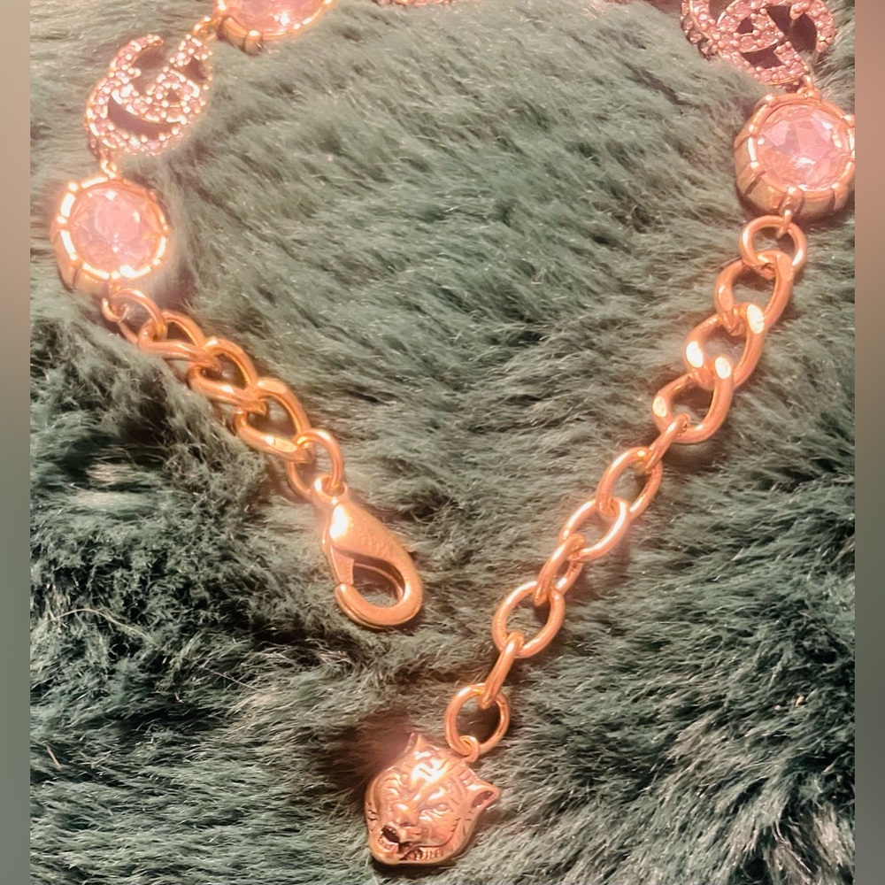 Gucci Gold and Pink Bracelet - Picture 8 of 10